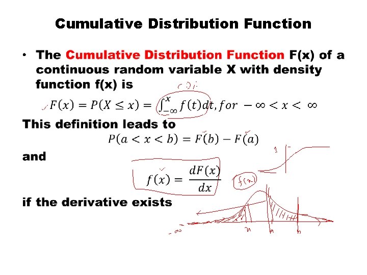 Cumulative Distribution Function • 