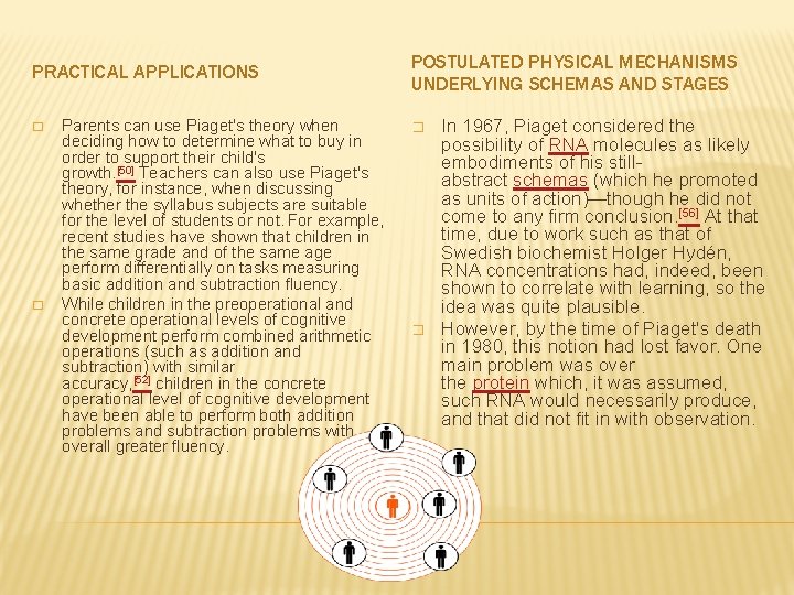 PRACTICAL APPLICATIONS � � Parents can use Piaget's theory when deciding how to determine