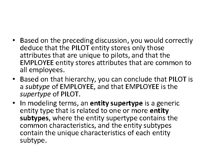 • Based on the preceding discussion, you would correctly deduce that the PILOT • Based on the preceding discussion, you would correctly deduce that the PILOT