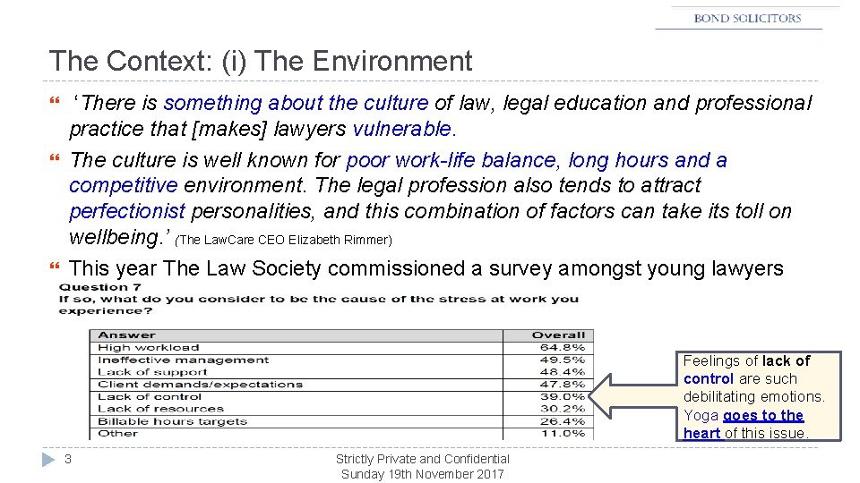 The Context: (i) The Environment ‘There is something about the culture of law, legal