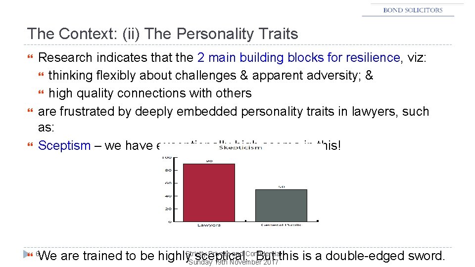 The Context: (ii) The Personality Traits Research indicates that the 2 main building blocks