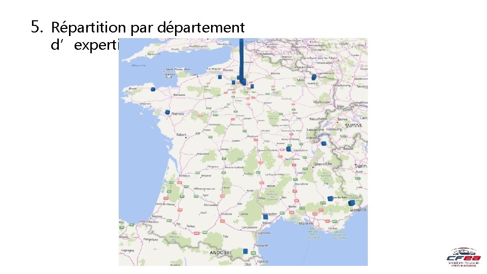 5. Répartition par département d’expertise 