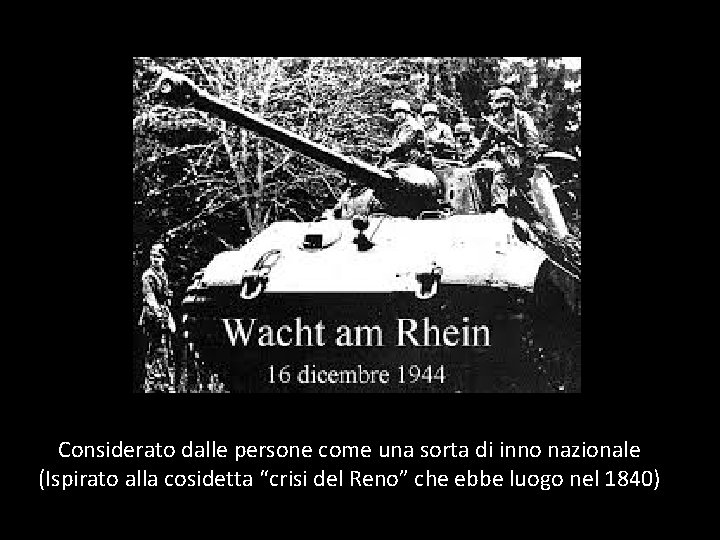 Considerato dalle persone come una sorta di inno nazionale (Ispirato alla cosidetta “crisi del