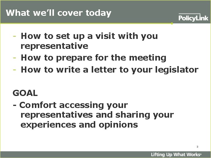 What we’ll cover today - How to set up a visit with you representative