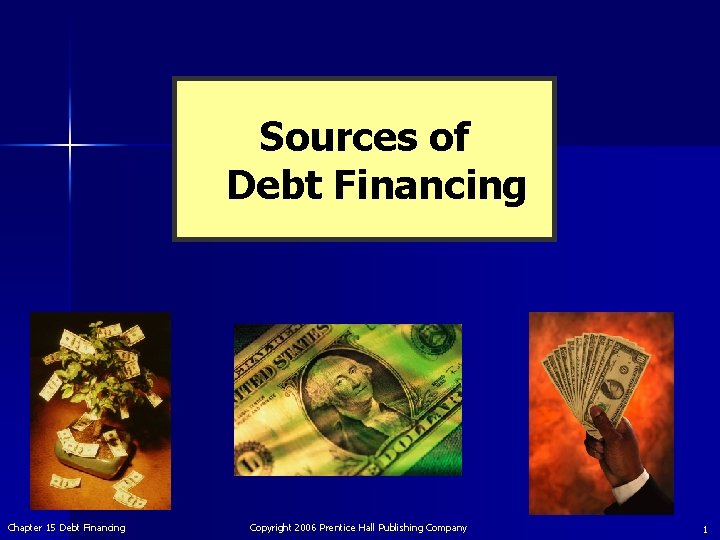 Sources of Debt Financing Chapter 15 Debt Financing Copyright 2006 Prentice Hall Publishing Company