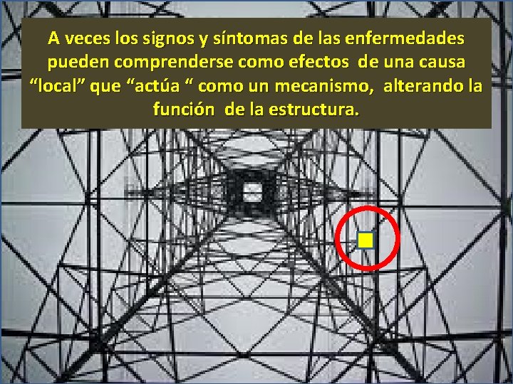 A veces los signos y síntomas de las enfermedades pueden comprenderse como efectos de