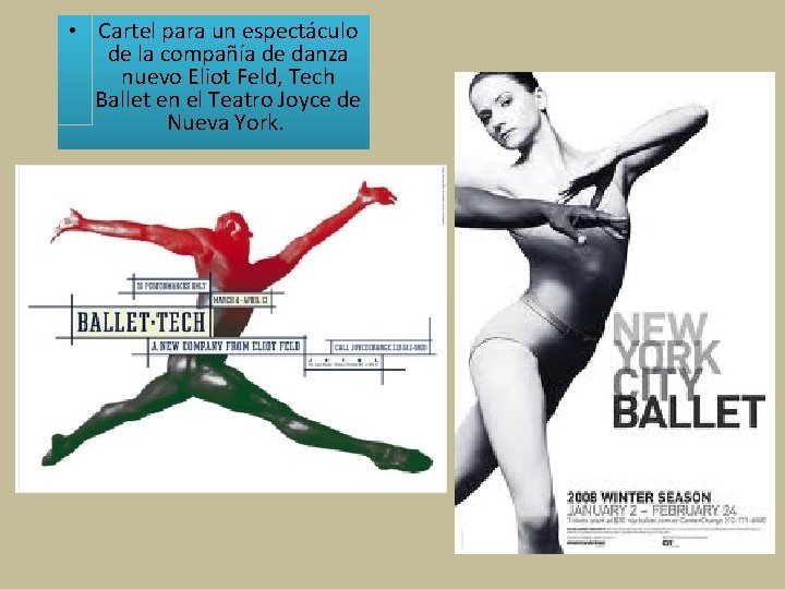  • Cartel para un espectáculo de la compañía de danza nuevo Eliot Feld,