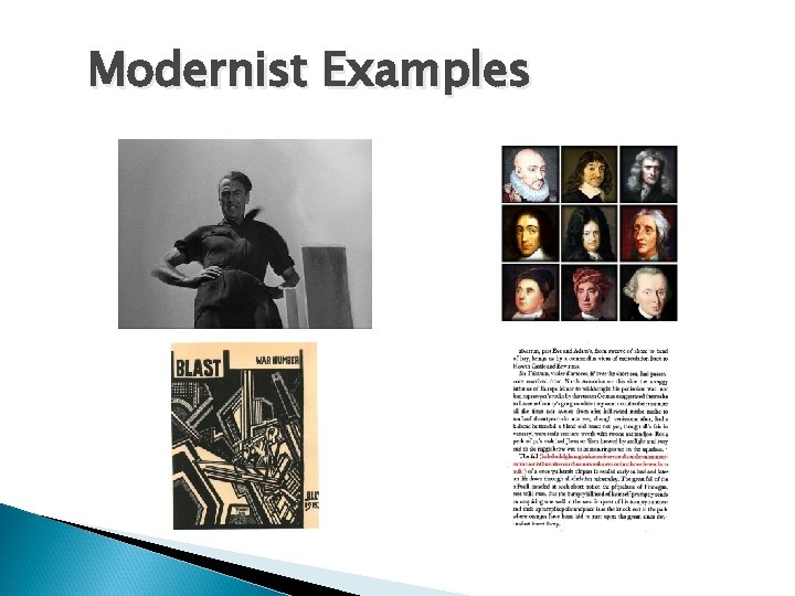 Modernist Examples 