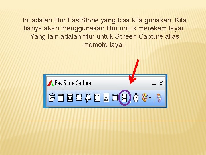 Ini adalah fitur Fast. Stone yang bisa kita gunakan. Kita hanya akan menggunakan fitur