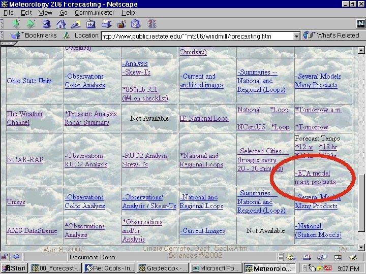 Mar 8, 2002 Cinzia Cervato, Dept. Geol&Atm Sciences © 2002 29 