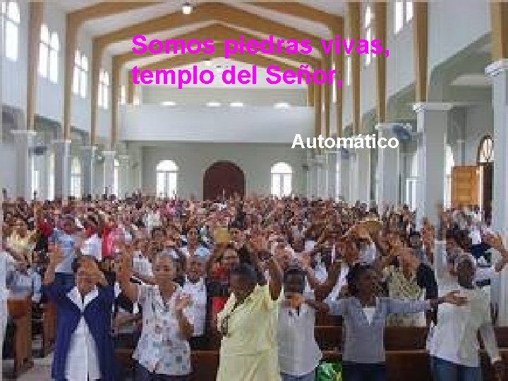 Somos piedras vivas, templo del Señor, Automático 