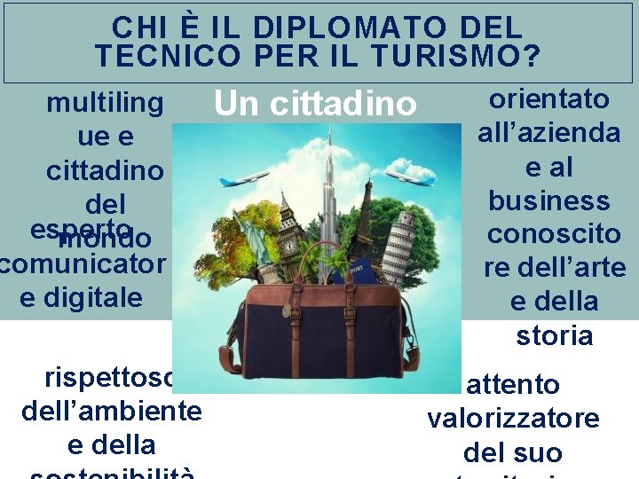 CHI È IL DIPLOMATO DEL TECNICO PER IL TURISMO? multiling ue e cittadino del