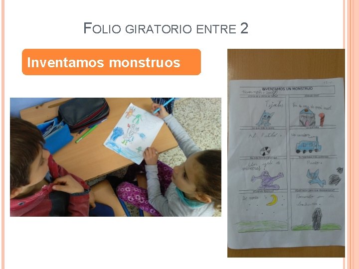 FOLIO GIRATORIO ENTRE 2 Inventamos monstruos 