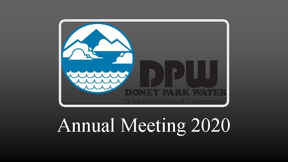 Annual Meeting 2020 