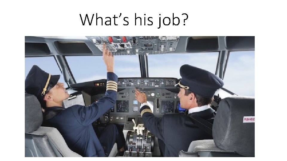What’s his job? 
