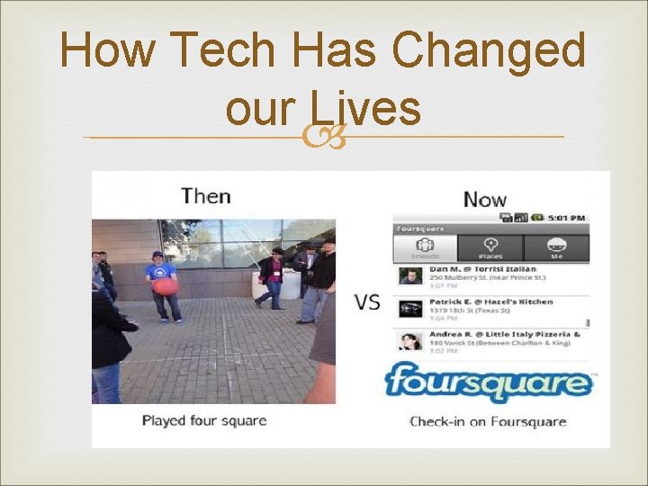 How Tech Has Changed our Lives 