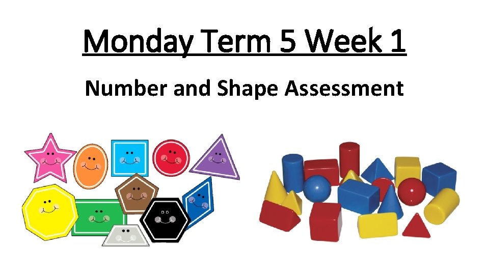 Week 5 Number Monday Term 5 Week 1 Number and Shape