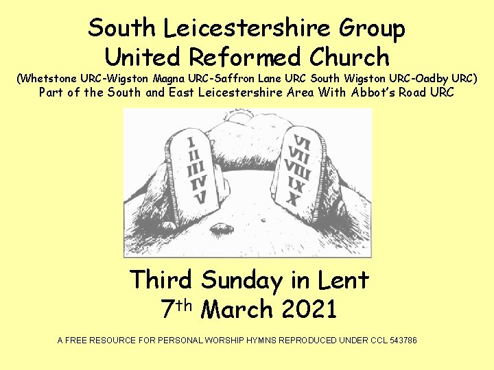 South Leicestershire Group United Reformed Church Whetstone URCWigston