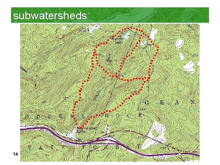 subwatersheds 14 