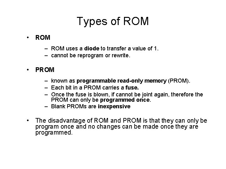 Chapter 6 Computer Memory Computer Memory used to