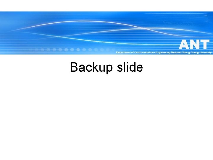 Backup slide 