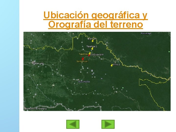 Ubicación geográfica y Orografía del terreno 