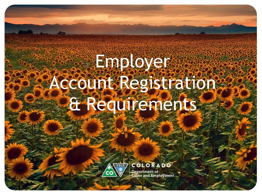 Employer Account Registration & Requirements 