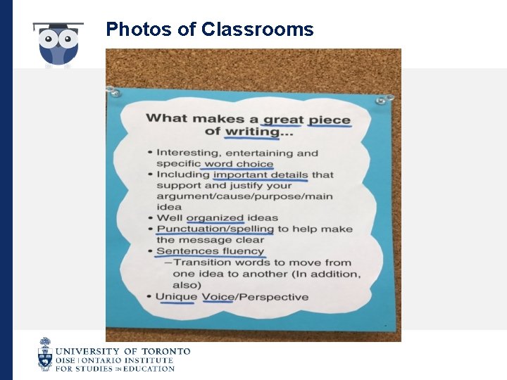 Photos of Classrooms 