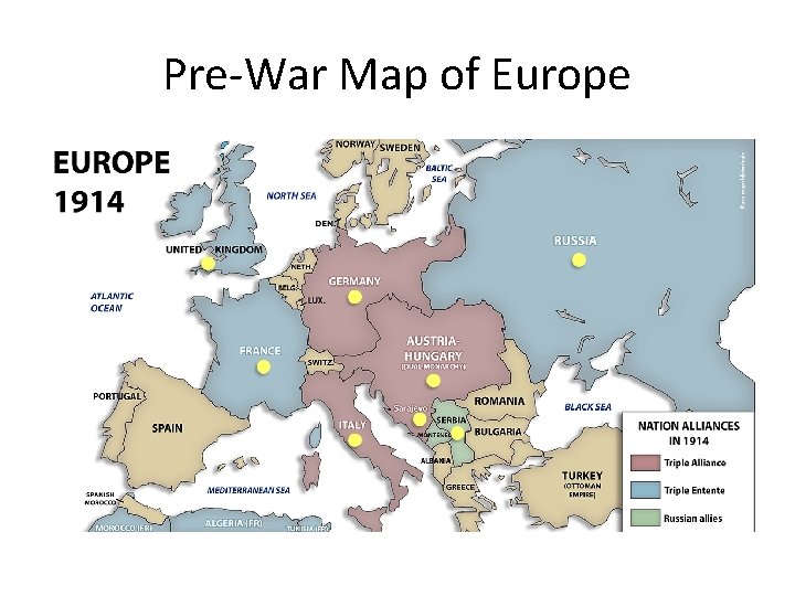 Pre-War Map of Europe 