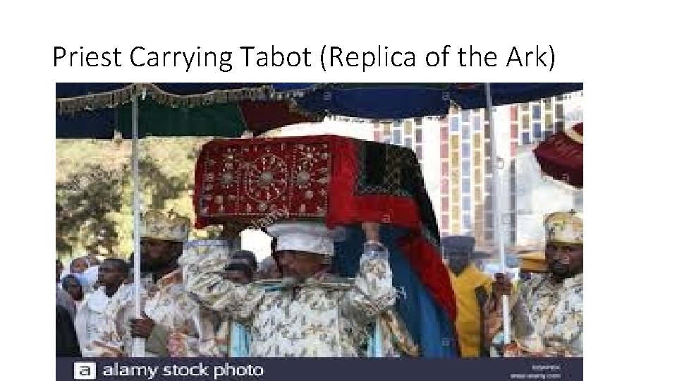 Priest Carrying Tabot (Replica of the Ark) 