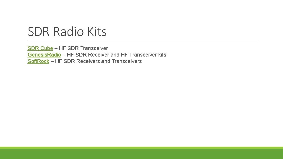SDR Radio Kits SDR Cube – HF SDR Transceiver Genesis. Radio – HF SDR