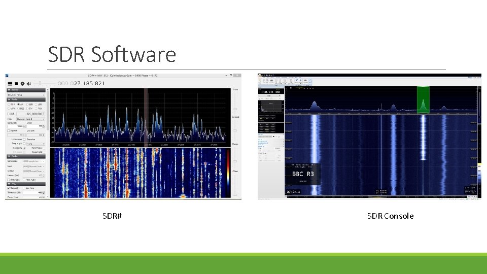 SDR Software SDR# SDR Console 