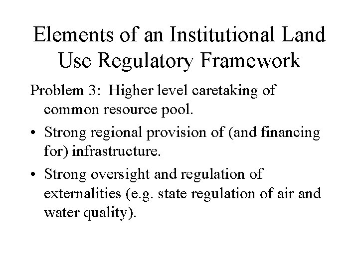 The role of regulation in affecting housing supply