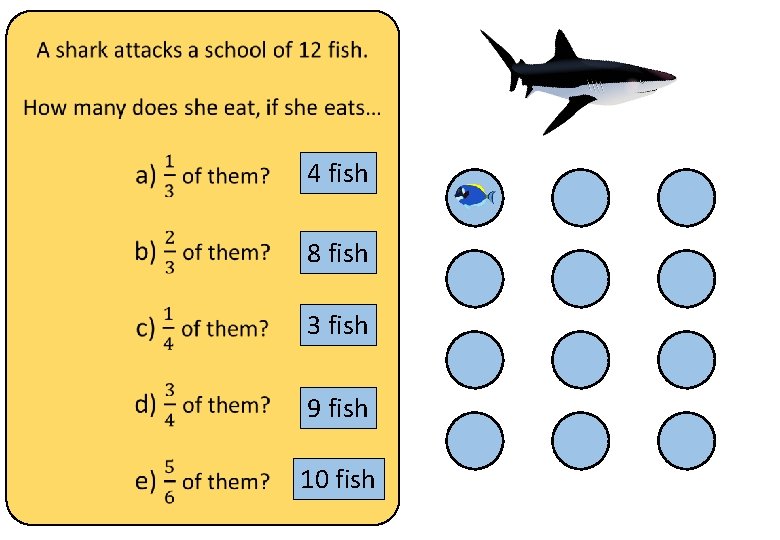 Fractions of Quantities Demonstration This resource provides animated