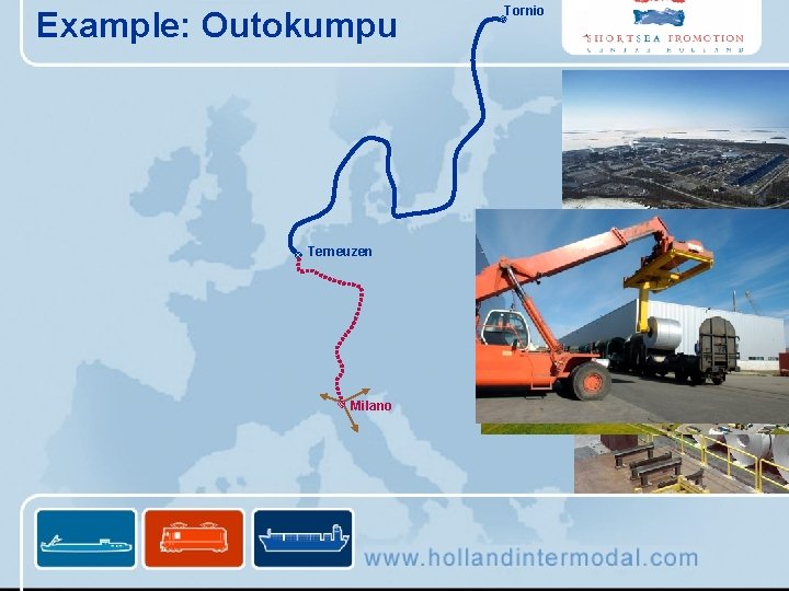 Example: Outokumpu Terneuzen Milano Tornio 