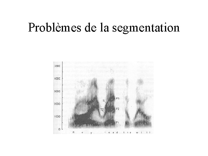 Problèmes de la segmentation 