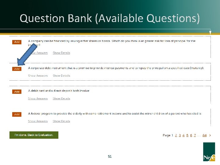 Question Bank (Available Questions) 51 