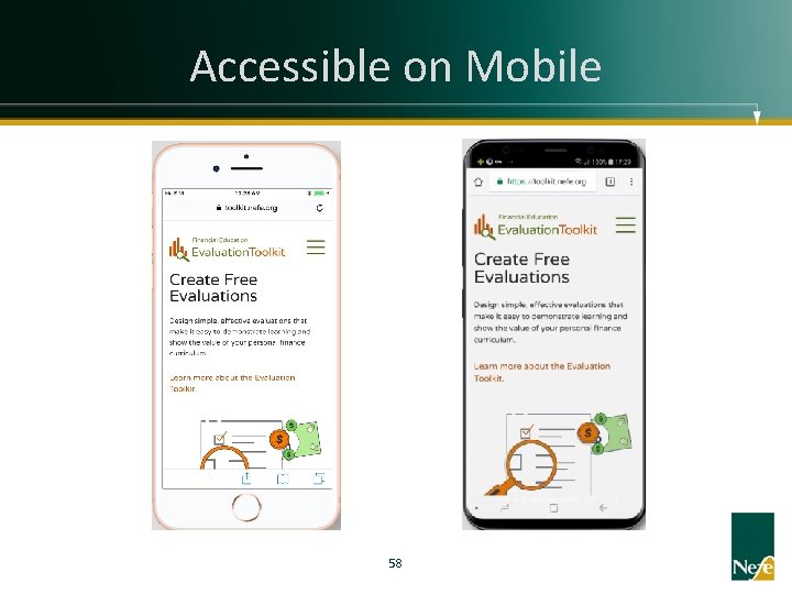 Accessible on Mobile 58 