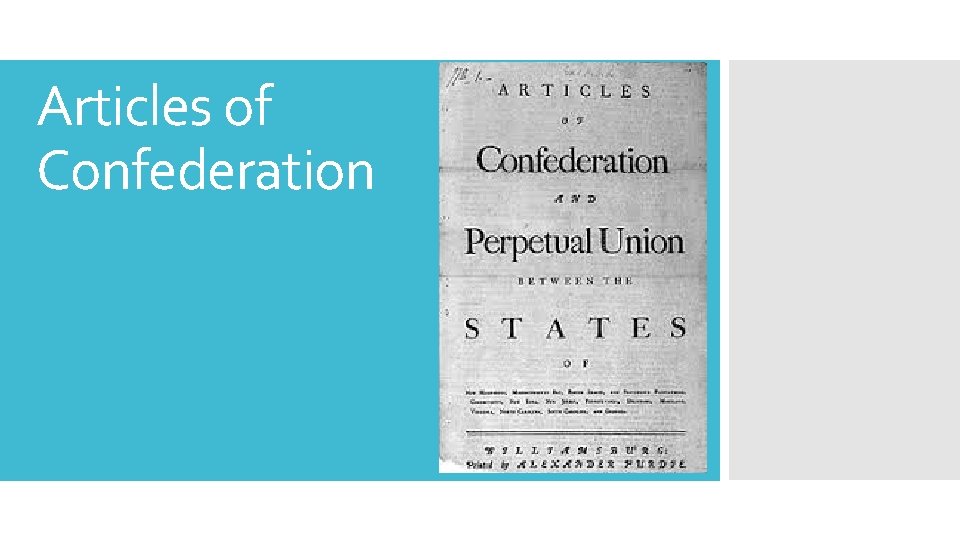 Articles of Confederation 