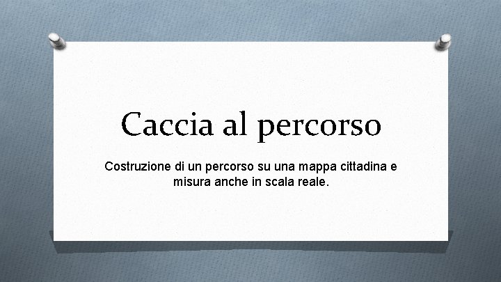 Caccia al percorso Costruzione di un percorso su una mappa cittadina e misura anche