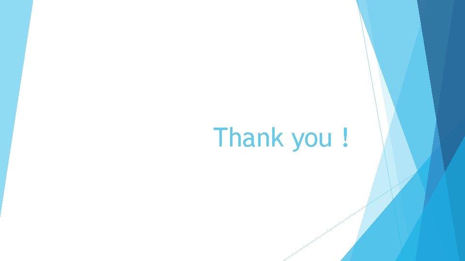 Thank you ! 