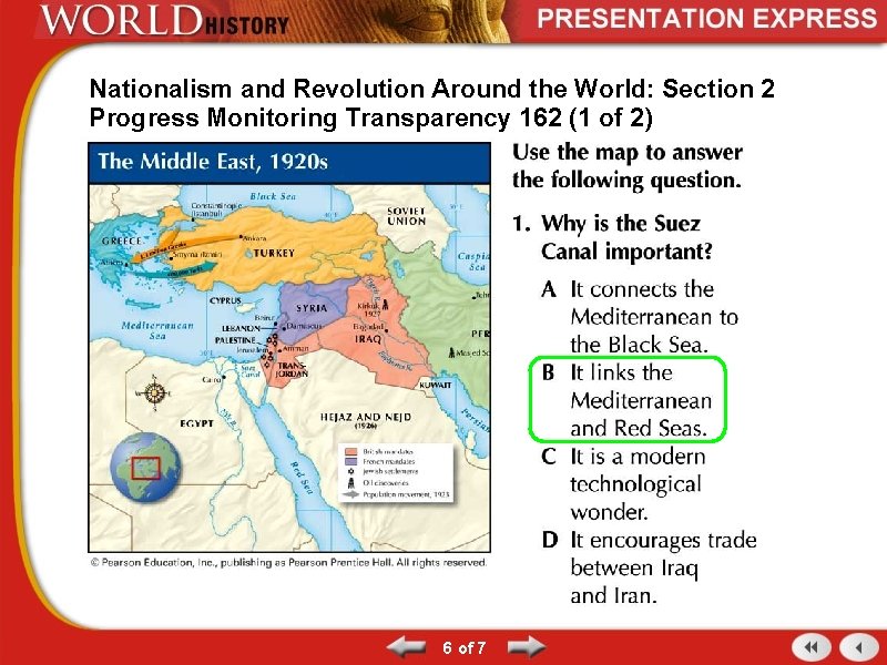 Nationalism and Revolution Around the World: Section 2 Progress Monitoring Transparency 162 (1 of