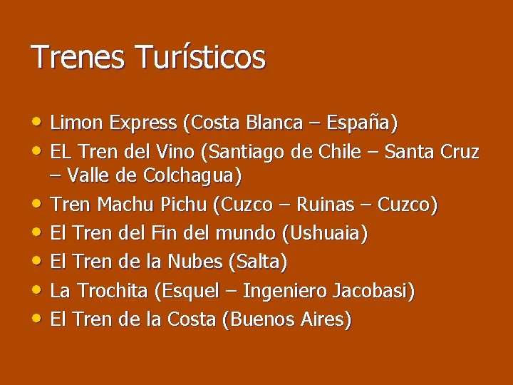 Trenes Turísticos • Limon Express (Costa Blanca – España) • EL Tren del Vino