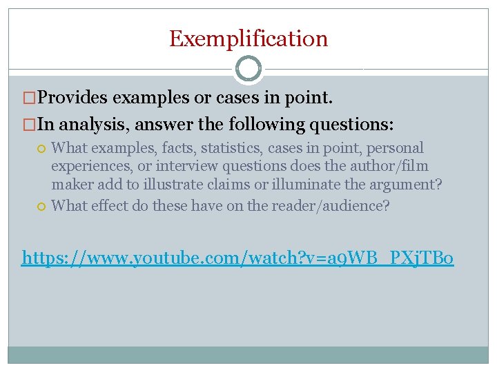 Exemplification Examples Visual Rhetoric RHETORICAL STRATEGIES What are Rhetorical Strategies Tools that