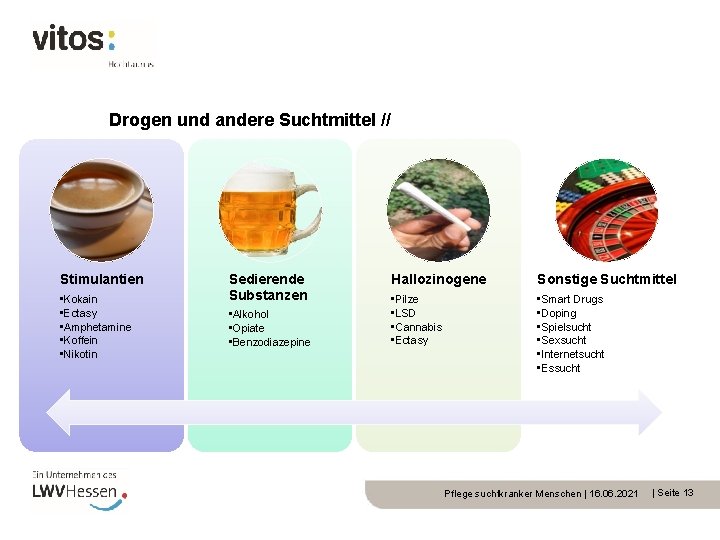 Drogen und andere Suchtmittel // Stimulantien • Kokain • Ectasy • Amphetamine • Koffein