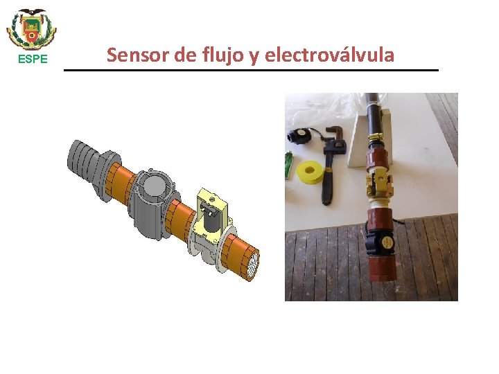 ESPE Sensor de flujo y electroválvula 