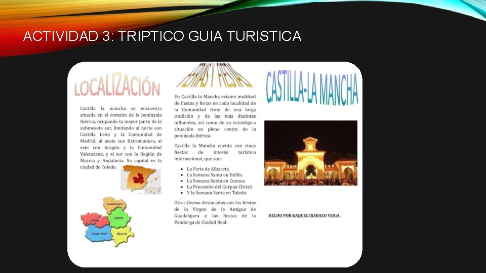 ACTIVIDAD 3: TRIPTICO GUIA TURISTICA 