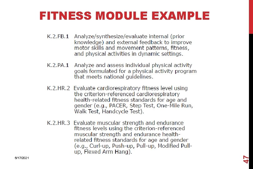 6/17/2021 47 FITNESS MODULE EXAMPLE 