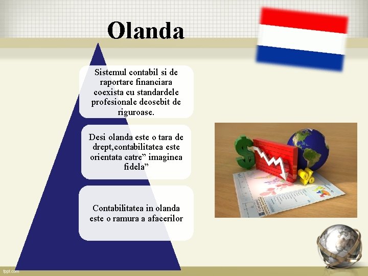 Olanda Sistemul contabil si de raportare financiara coexista cu standardele profesionale deosebit de riguroase.