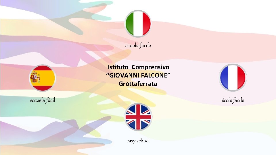 scuola facile Istituto Comprensivo “GIOVANNI FALCONE” Grottaferrata escuela fácil école facile easy school 
